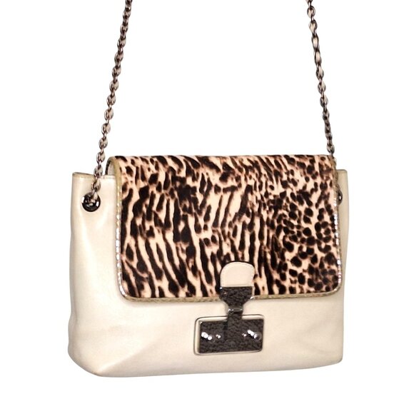 Marc Jacobs Leopard Print Calf hair and Leather Safari Shoulder Bag - Picture 4 of 14